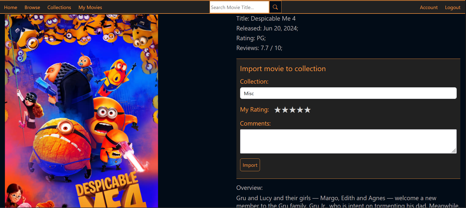 movie night project image